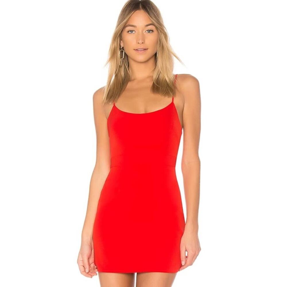 NBD Gracey Dress in Red NWT Size Small